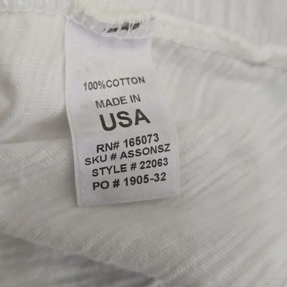 fresh produce White Scoop Neck‎ Short Sleeve Tee OS